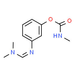 ChemSpider 2D Image | 3-{[(Z)-(Dimethylamino)methylen]amino}phenyl-methylcarbamat | C11H15N3O2