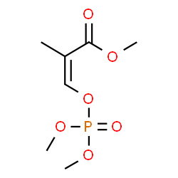 ChemSpider 2D Image | Methyl (2Z)-3-[(dimethoxyphosphoryl)oxy]-2-methylacrylate | C7H13O6P
