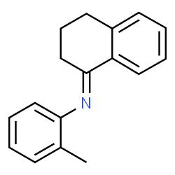 ChemSpider 2D Image | (1E)-N-(2-Methylphenyl)-3,4-dihydro-1(2H)-naphthalenimine | C17H17N