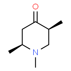 ChemSpider 2D Image | (2S,5S)-1,2,5-Trimethyl-4-piperidinone | C8H15NO