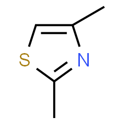 ChemSpider 2D Image | 2,4-Dimethylthiazole | C5H7NS