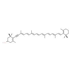 ChemSpider 2D Image | 7,8-Didehydro-beta,beta-caroten-3-ol | C40H54O