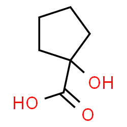 ChemSpider 2D Image | 1-Hydroxycyclopentanecarboxylic acid | C6H10O3