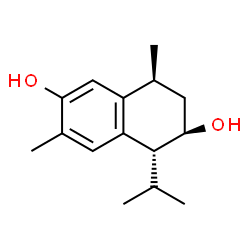 ChemSpider 2D Image | calamenene-3,7-diol | C15H22O2