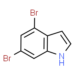 ChemSpider 2D Image | 4,6-Dibromoindole | C8H5Br2N
