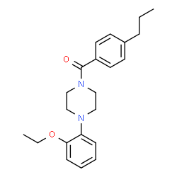 ChemSpider 2D Image | [4-(2-Ethoxyphenyl)-1-piperazinyl](4-propylphenyl)methanone | C22H28N2O2