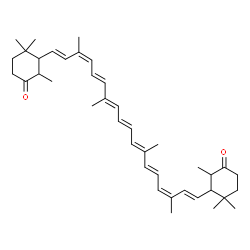ChemSpider 2D Image | (9cis,9'cis)-5,5',6,6'-Tetrahydro-beta,beta-carotene-4,4'-dione | C40H56O2