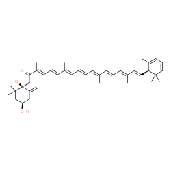 ChemSpider 2D Image | anhydroprasinoxanthin | C40H54O3