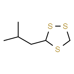 ChemSpider 2D Image | 3-Isobutyl-1,2,4-trithiolane | C6H12S3