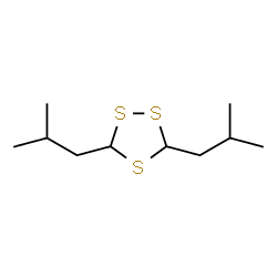ChemSpider 2D Image | 3,5-Diisobutyl-1,2,4-trithiolane | C10H20S3