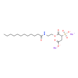 ChemSpider 2D Image | DISODIUM 1-(LAURAMIDO MONOETHANOLAMINE) SULFOSUCCINATE | C18H31NNa2O8S