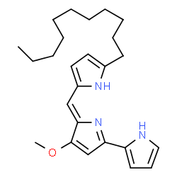 ChemSpider 2D Image | Undecylprodigiosin | C25H35N3O