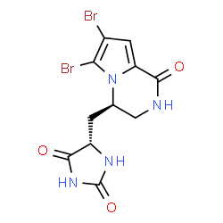 ChemSpider 2D Image | agesamide B | C11H10Br2N4O3