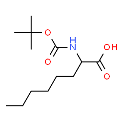 ChemSpider 2D Image | 2-[(TERT-BUTOXYCARBONYL)AMINO]OCTANOIC ACID | C13H25NO4