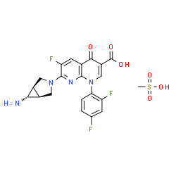 ChemSpider 2D Image | Trovafloxacin mesylate | C21H19F3N4O6S