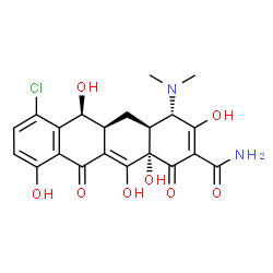 ChemSpider 2D Image | Demeclocycline | C21H21ClN2O8