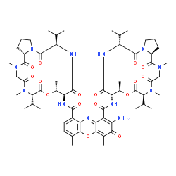 ChemSpider 2D Image | Actinomycin D | C62H86N12O16