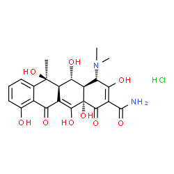 ChemSpider 2D Image | Oxytetracycline hydrochloride | C22H25ClN2O9