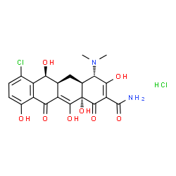 ChemSpider 2D Image | Demeclocycline hydrochloride | C21H22Cl2N2O8