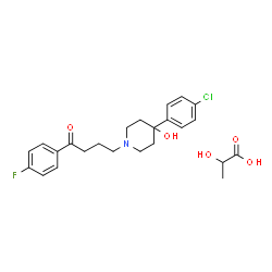 ChemSpider 2D Image | Haloperidol lactate | C24H29ClFNO5