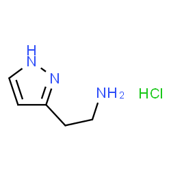 ChemSpider 2D Image | 2-(1H-Pyrazol-3-yl)ethanamine hydrochloride (1:1) | C5H10ClN3