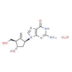 ChemSpider 2D Image | Entecavir monohydrate | C12H17N5O4