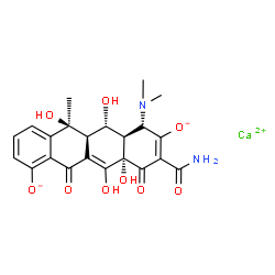ChemSpider 2D Image | OXYTETRACYCLINE MONOCALCIUM | C22H22CaN2O9