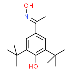 ChemSpider 2D Image | 1-(3,5-ditert-butyl-4-hydroxyphenyl)ethanone oxime | C16H25NO2
