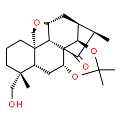 ChemSpider 2D Image | (2R,6R,8R,9R,13S,18S,19R,21S)-9-(Hydroxymethyl)-4,4,9,19-tetramethyl-3,5,15-trioxahexacyclo[11.7.1.0~1,6~.0~2,18~.0~8,13~.0~16,21~]henicosan-20-one | C23H34O5