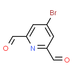 ChemSpider 2D Image | 4-Bromo-2,6-diformylpyridine | C7H4BrNO2