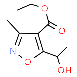 ChemSpider 2D Image | Ethyl 5-(1-hydroxyethyl)-3-methyl-1,2-oxazole-4-carboxylate | C9H13NO4