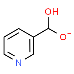 ChemSpider 2D Image | Hydroxy(3-pyridinyl)methanolate | C6H6NO2