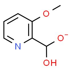 ChemSpider 2D Image | Hydroxy(3-methoxy-2-pyridinyl)methanolate | C7H8NO3