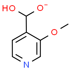 ChemSpider 2D Image | Hydroxy(3-methoxy-4-pyridinyl)methanolate | C7H8NO3