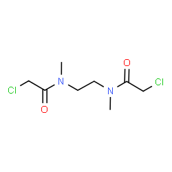 ChemSpider 2D Image | N,N'-1,2-Ethanediylbis(2-chloro-N-methylacetamide) | C8H14Cl2N2O2