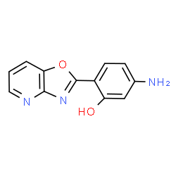 ChemSpider 2D Image | 5-Amino-2-([1,3]oxazolo[4,5-b]pyridin-2-yl)phenol | C12H9N3O2
