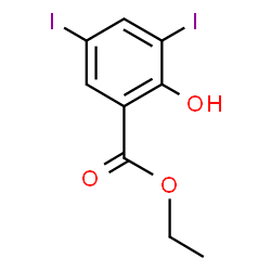 ChemSpider 2D Image | Ethyl 3,5-diiodosalicylate | C9H8I2O3