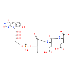ChemSpider 2D Image | (2S)-2-{[(2S,5S,10R,11S,12S)-2-(2-Carboxyethyl)-7,10,11,12-tetrahydroxy-13-(8-hydroxy-2,4-dioxo-3,4-dihydropyrimido[4,5-b]quinolin-10(2H)-yl)-5-methyl-7-oxido-4-oxo-6,8-dioxa-3-aza-7lambda~5~-phosphat
ridecan-1-oyl]amino}pentanedioic acid | C29H36N5O18P