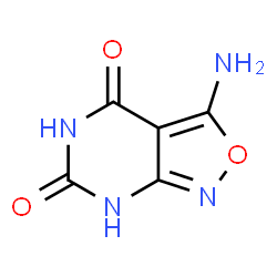 ChemSpider 2D Image | 3-Amino[1,2]oxazolo[3,4-d]pyrimidine-4,6(1H,5H)-dione | C5H4N4O3