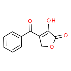 ChemSpider 2D Image | 4-Benzoyl-3-hydroxy-2(5H)-furanone | C11H8O4