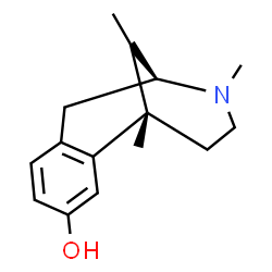 ChemSpider 2D Image | (1S,9S)-1,10,13-Trimethyl-10-azatricyclo[7.3.1.0~2,7~]trideca-2,4,6-trien-4-ol | C15H21NO