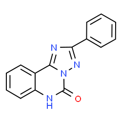 ChemSpider 2D Image | 2-Phenyl[1,2,4]triazolo[1,5-c]quinazolin-5(6H)-one | C15H10N4O