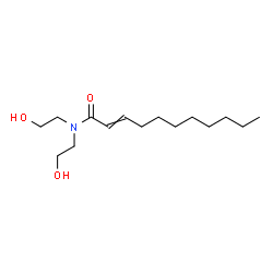 ChemSpider 2D Image | N,N-Bis(2-hydroxyethyl)-2-undecenamide | C15H29NO3