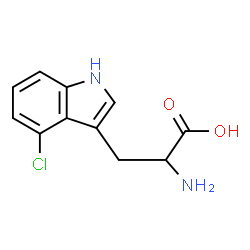 ChemSpider 2D Image | 4-Chlorotryptophan | C11H11ClN2O2
