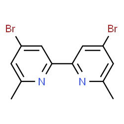 ChemSpider 2D Image | 4,4'-Dibromo-6,6'-dimethyl-2,2'-bipyridine | C12H10Br2N2