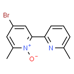 ChemSpider 2D Image | 4-Bromo-2-methyl-6-(6-methyl-2-pyridinyl)pyridine 1-oxide | C12H11BrN2O