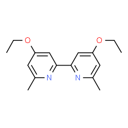 ChemSpider 2D Image | 4,4'-Diethoxy-6,6'-dimethyl-2,2'-bipyridine | C16H20N2O2