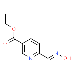 ChemSpider 2D Image | Ethyl 6-[(E)-(hydroxyimino)methyl]nicotinate | C9H10N2O3