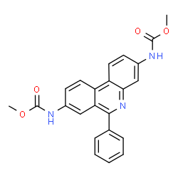 ChemSpider 2D Image | Dimethyl (6-phenyl-3,8-phenanthridinediyl)biscarbamate | C23H19N3O4