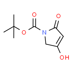 ChemSpider 2D Image | tert-Butyl 4-hydroxy-2-oxo-2,5-dihydro-1H-pyrrole-1-carboxylate | C9H13NO4